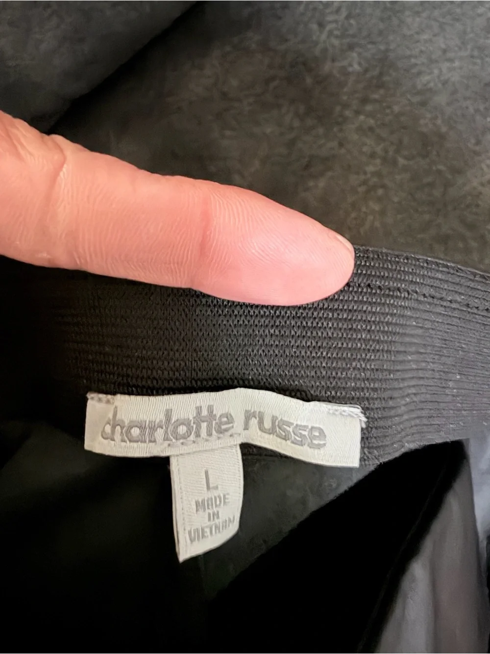 Charlotte Russe Black Faux Leather Pants – Size Large
